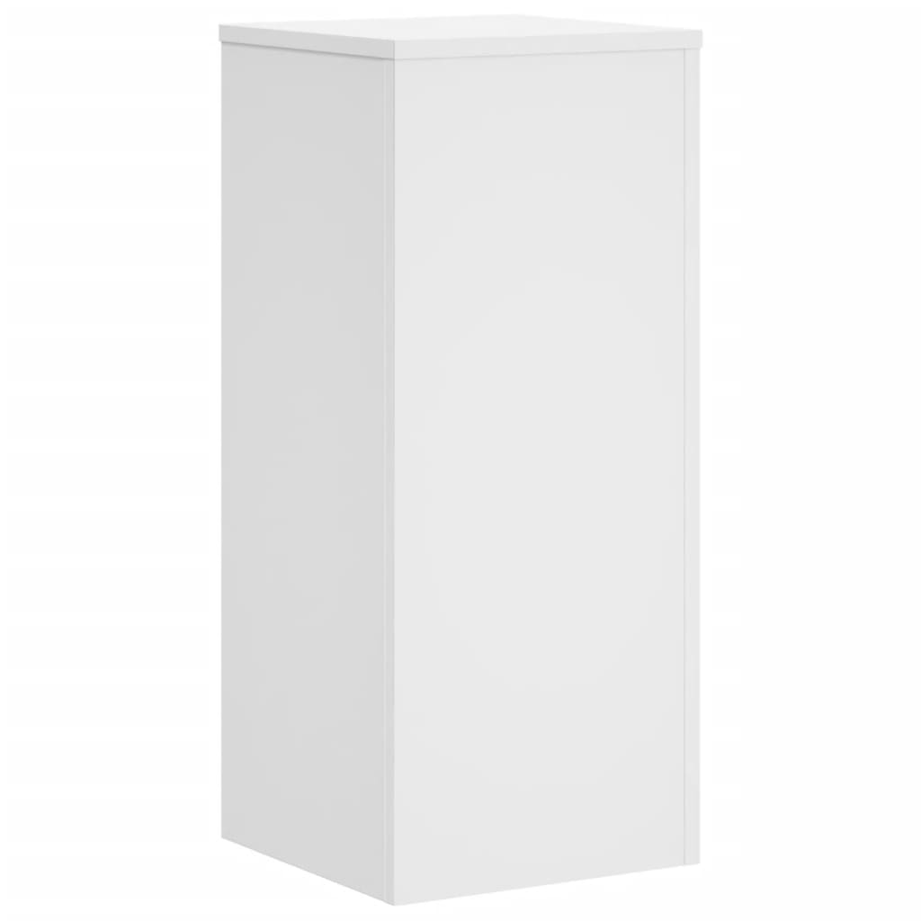 Plantestativer 2 Stk Hvit 30X30X70 Cm Konstruert Tre