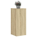 Plantestativer 2 Stk Sonoma Eik 30X30X70 Cm Konstruert Tre