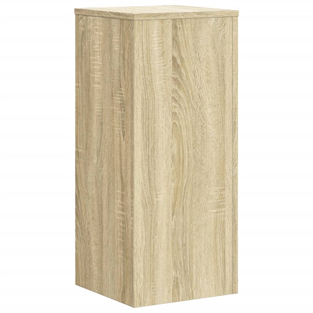 Plantestativer 2 Stk Sonoma Eik 30X30X70 Cm Konstruert Tre