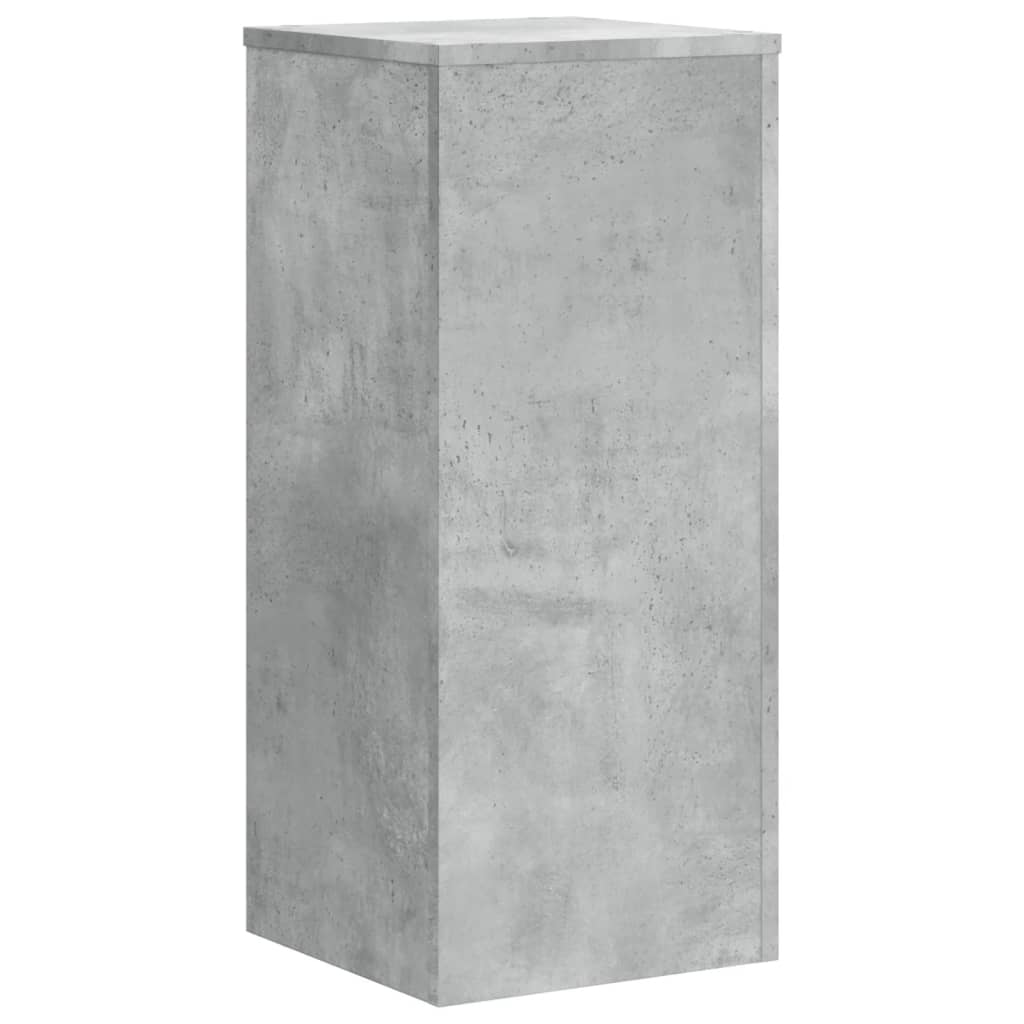 Plantestativer 2 Stk Betonggrå 30X30X70 Cm Konstruert Tre