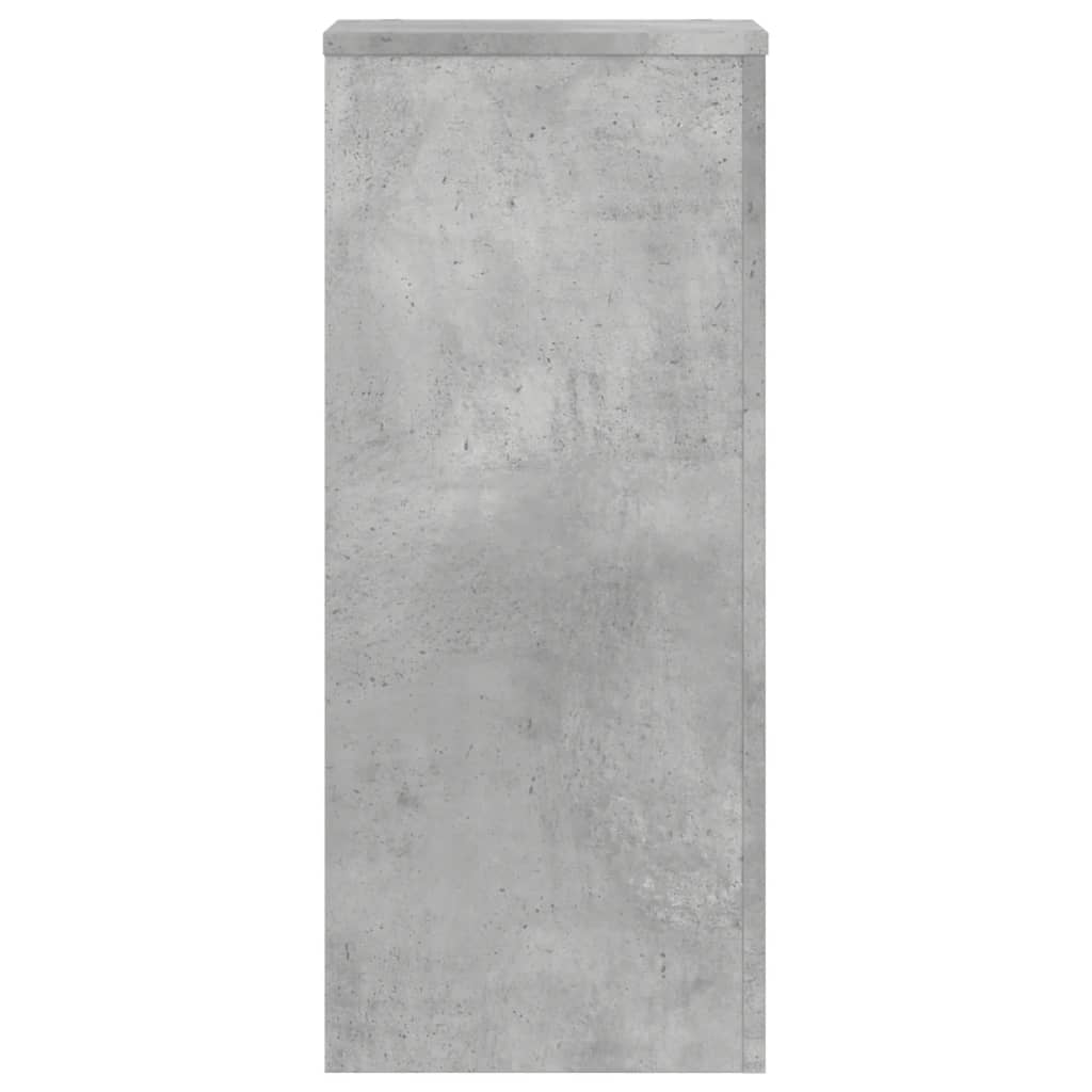 Plantestativer 2 Stk Betonggrå 30X30X70 Cm Konstruert Tre