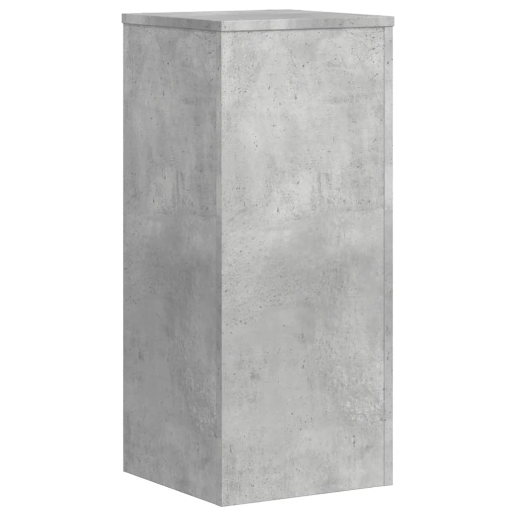 Plantestativer 2 Stk Betonggrå 30X30X70 Cm Konstruert Tre