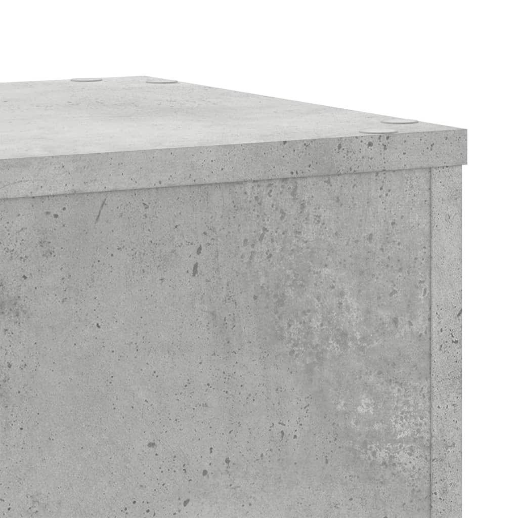 Plantestativer 2 Stk Betonggrå 30X30X70 Cm Konstruert Tre