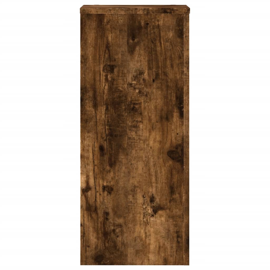 Plantestativer 2 Stk Røkt Eik 30X30X70 Cm Konstruert Tre