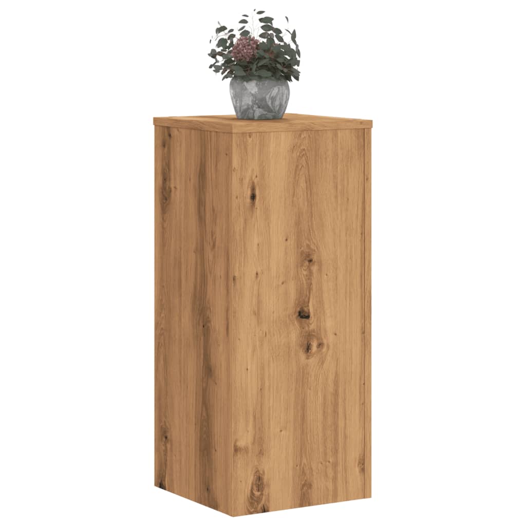 Plantestativer 2 Stk Artisan Eik 30X30X70 Cm Konstruert Tre