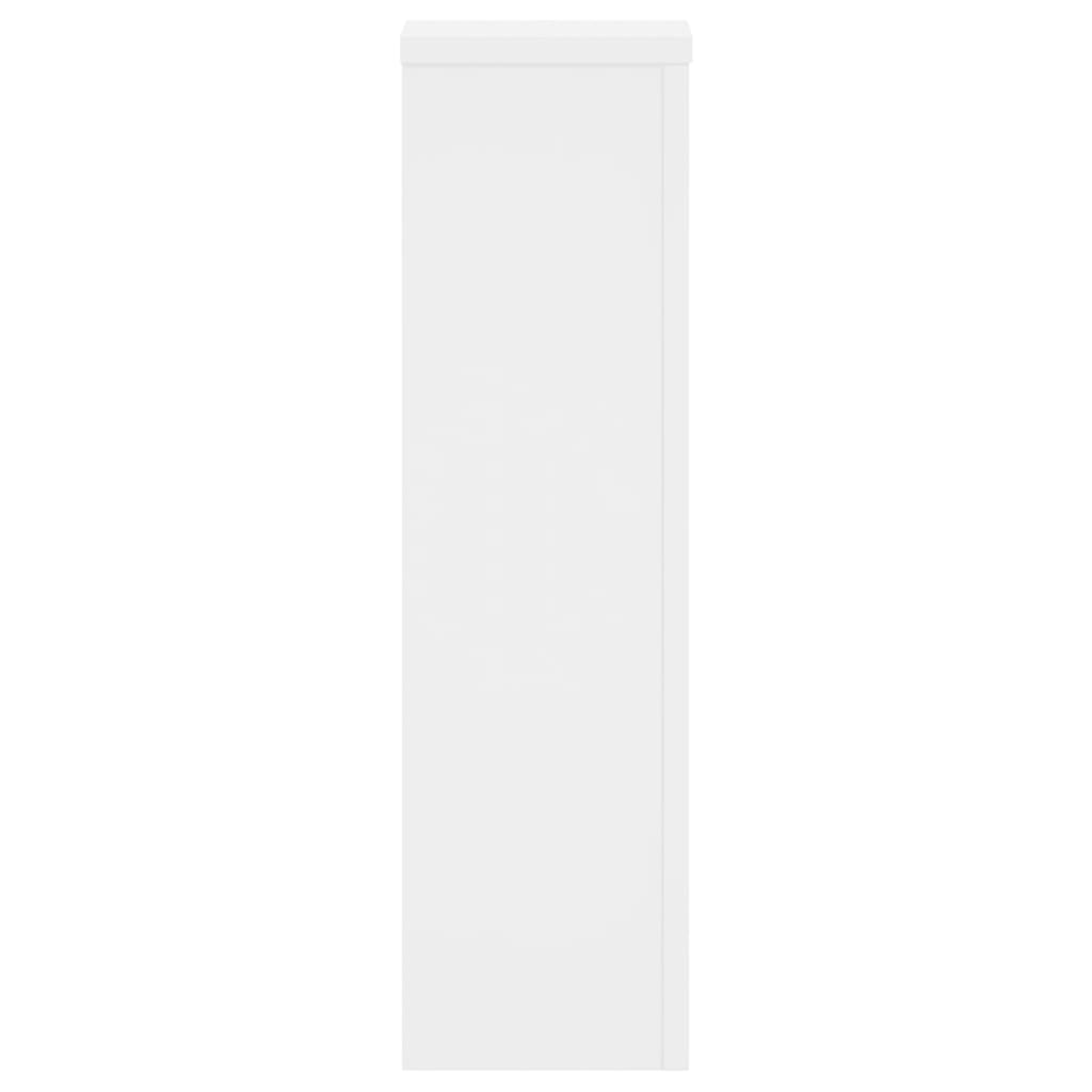 Plantestativer 2 Stk Hvit 17X17X60 Cm Konstruert Tre