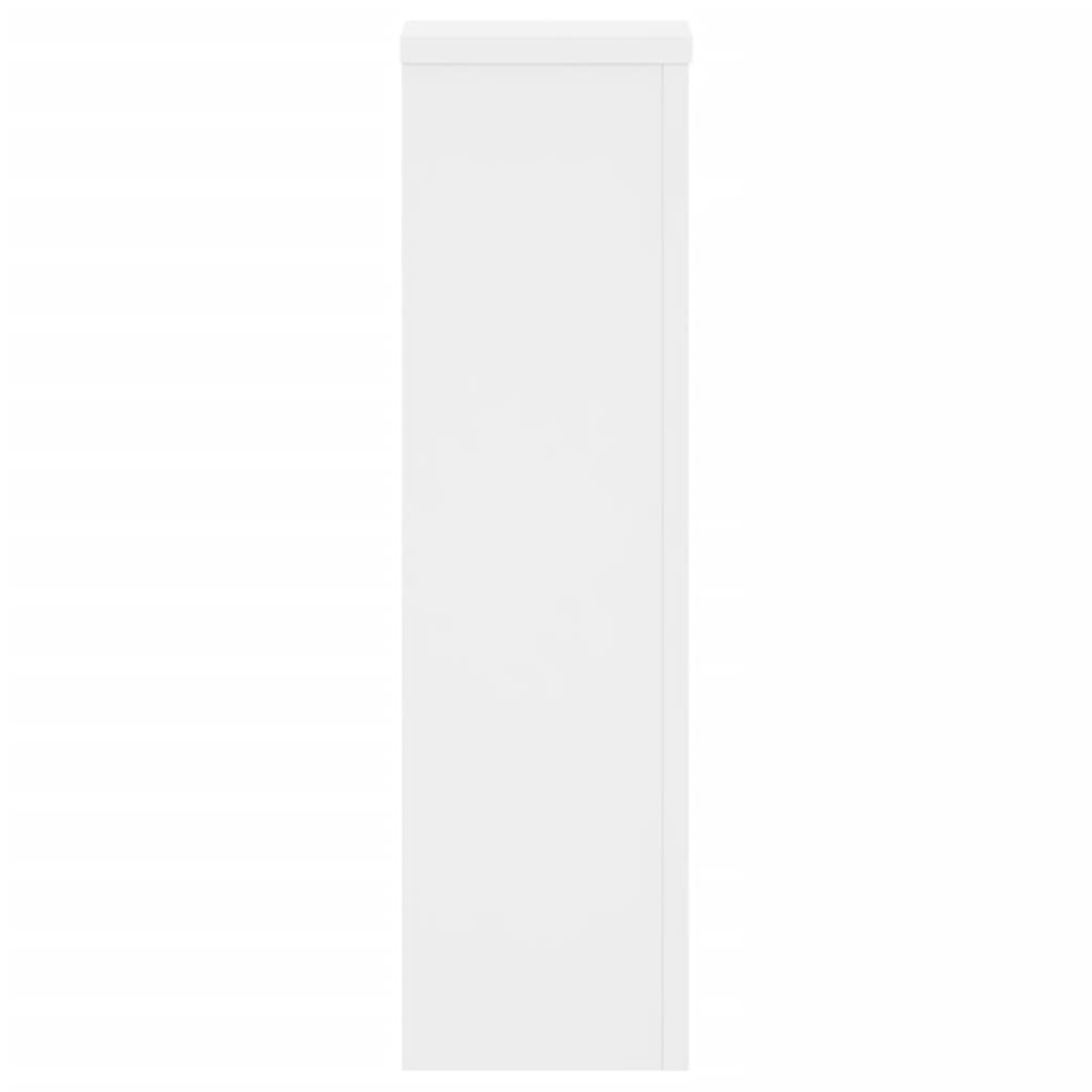 Plantestativer 2 Stk Hvit 17X17X60 Cm Konstruert Tre