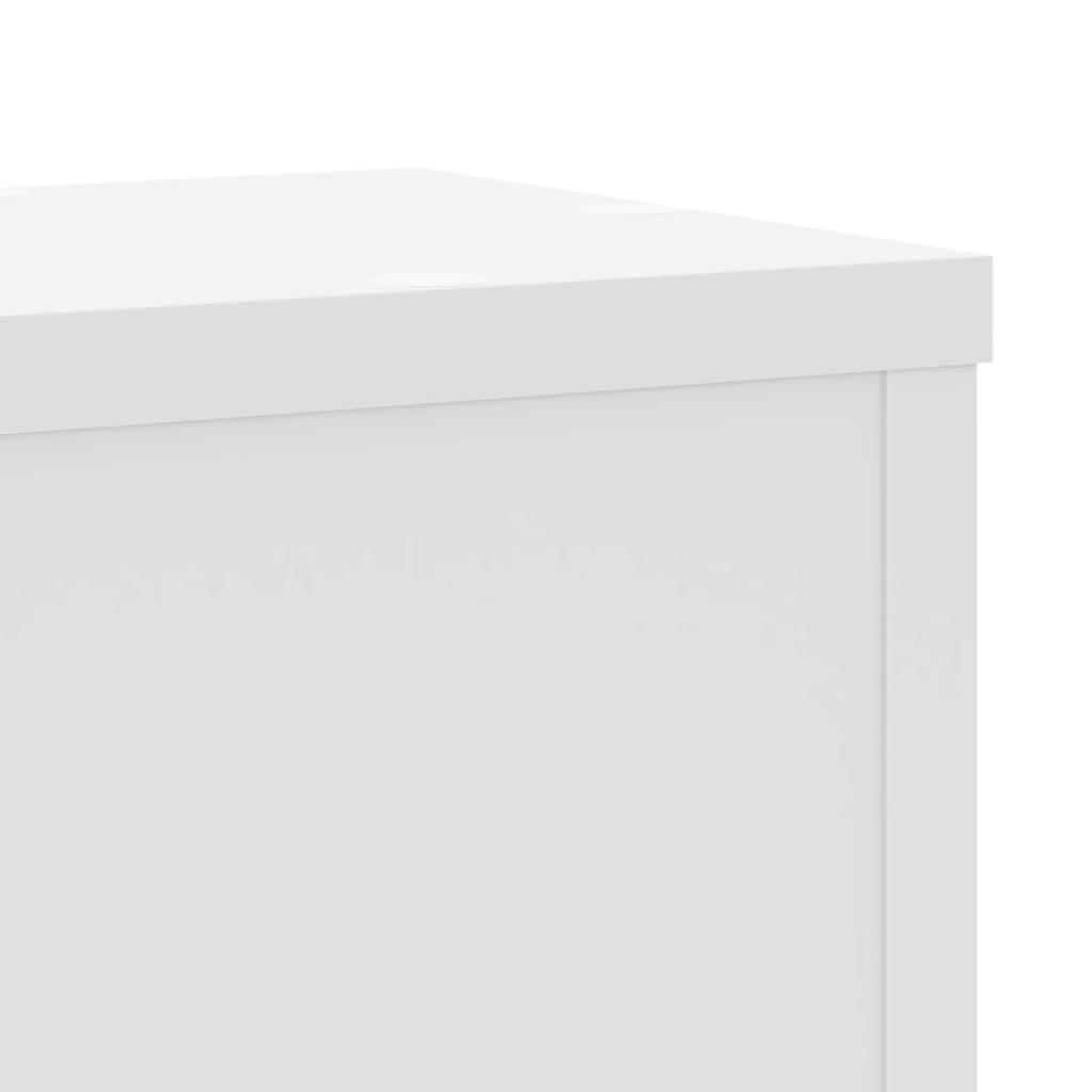 Plantestativer 2 Stk Hvit 17X17X60 Cm Konstruert Tre