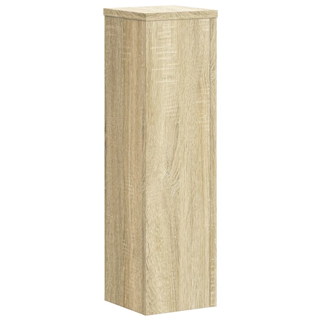 Plantestativer 2 Stk Sonoma Eik 17X17X60 Cm Konstruert Tre