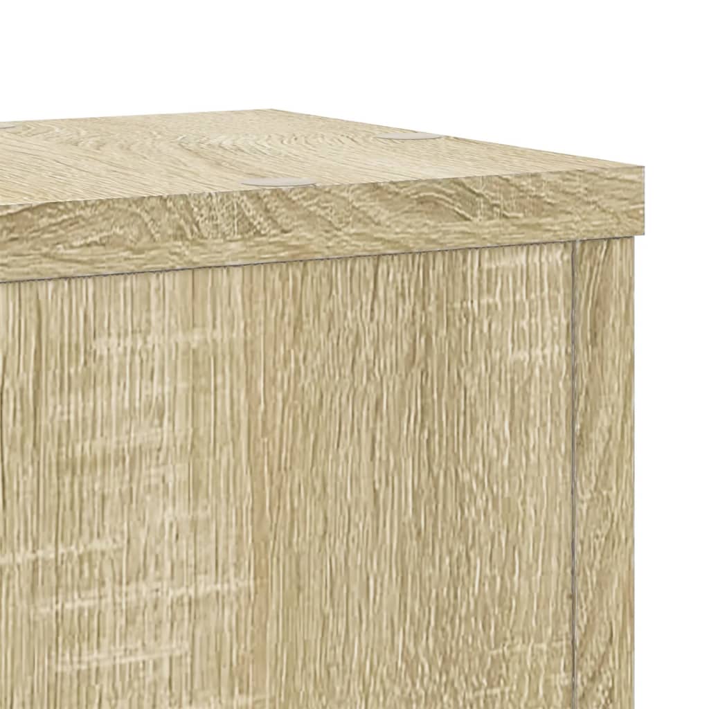 Plantestativer 2 Stk Sonoma Eik 17X17X60 Cm Konstruert Tre