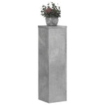 Plantestativer 2 Stk Betonggrå 17X17X60 Cm Konstruert Tre