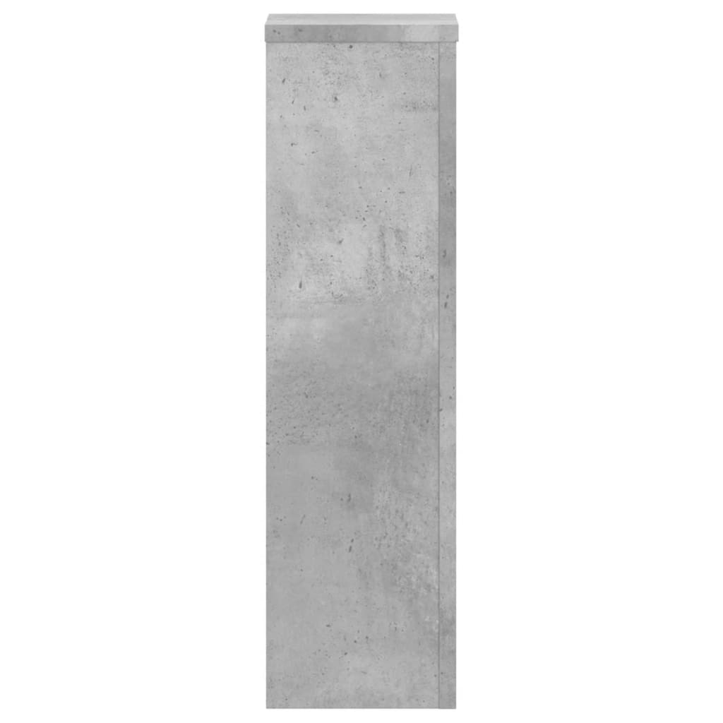 Plantestativer 2 Stk Betonggrå 17X17X60 Cm Konstruert Tre
