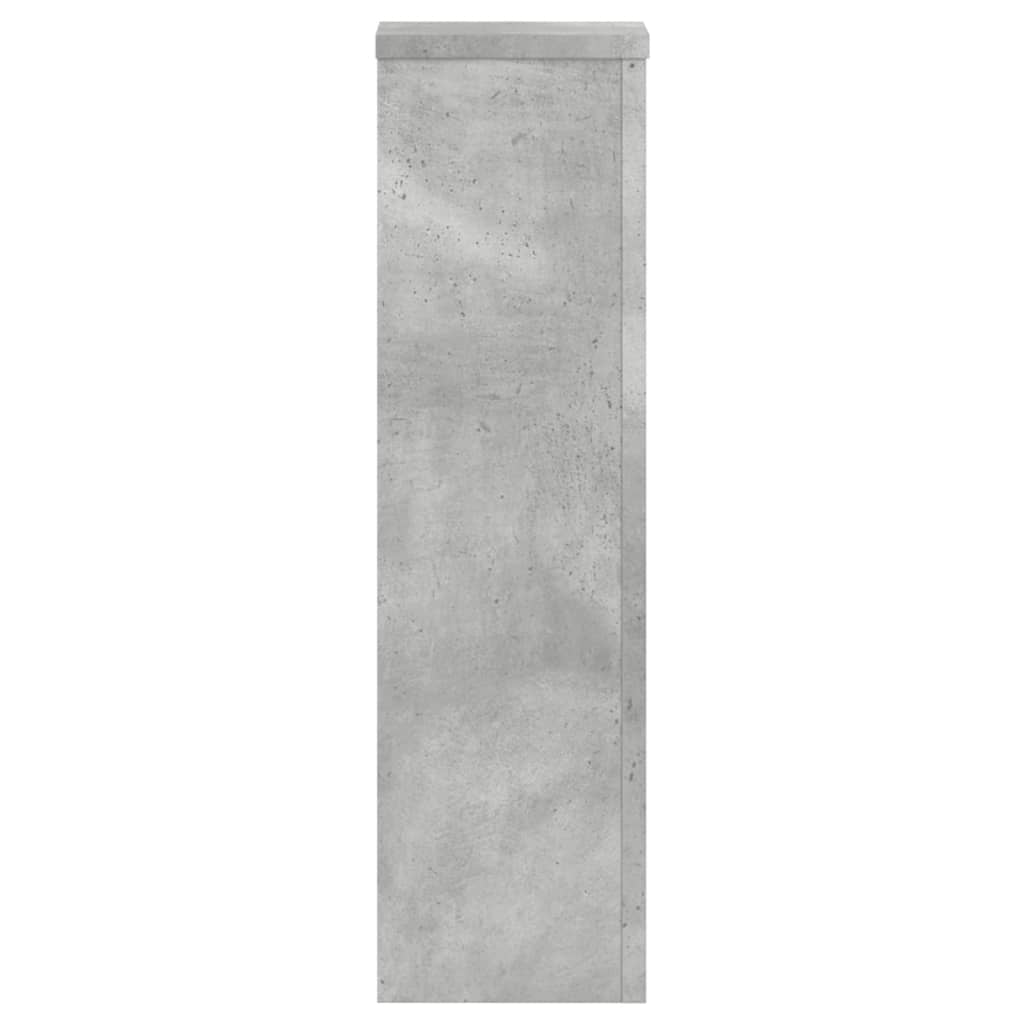 Plantestativer 2 Stk Betonggrå 17X17X60 Cm Konstruert Tre