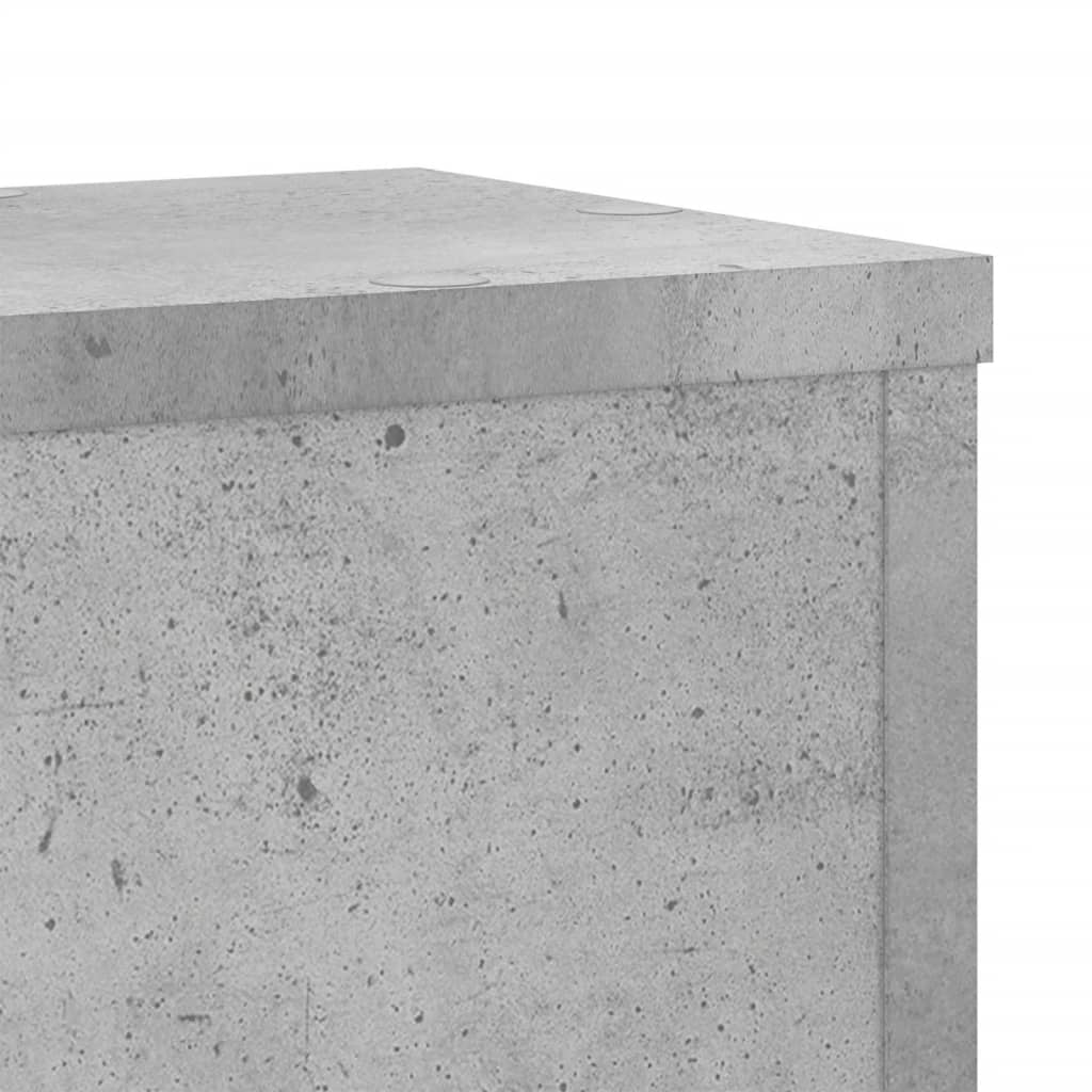 Plantestativer 2 Stk Betonggrå 17X17X60 Cm Konstruert Tre
