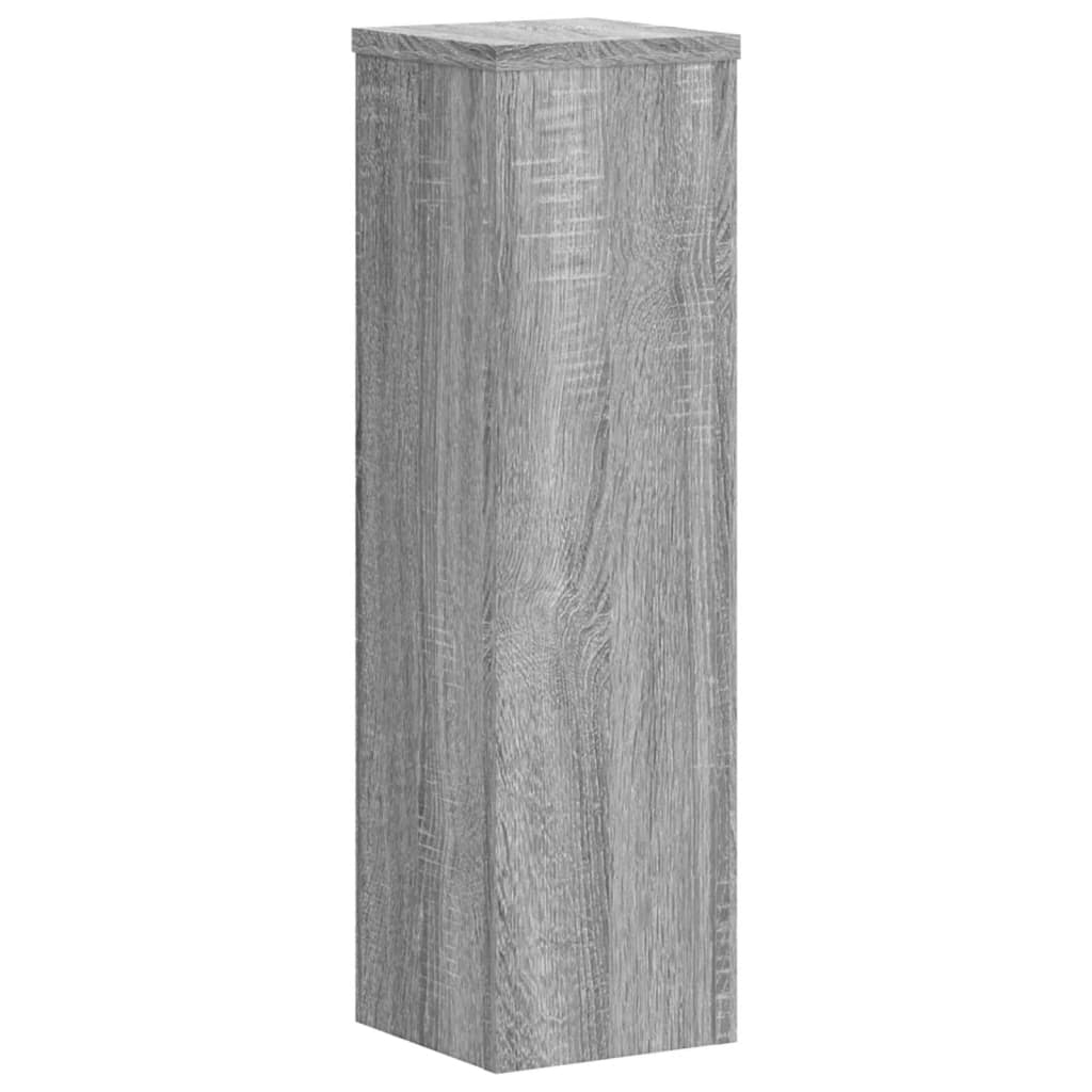 Plantestativer 2 Stk Grå Sonoma 17X17X60 Cm Konstruert Tre