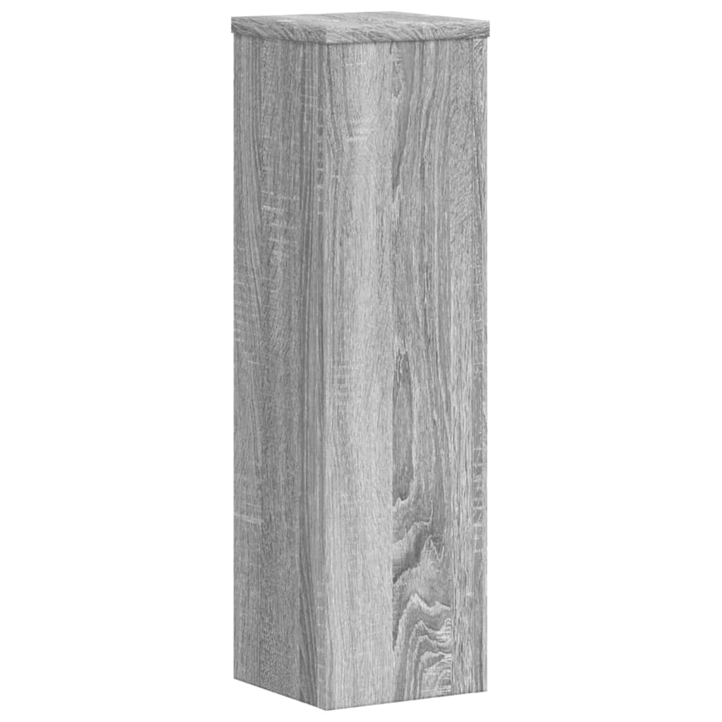 Plantestativer 2 Stk Grå Sonoma 17X17X60 Cm Konstruert Tre