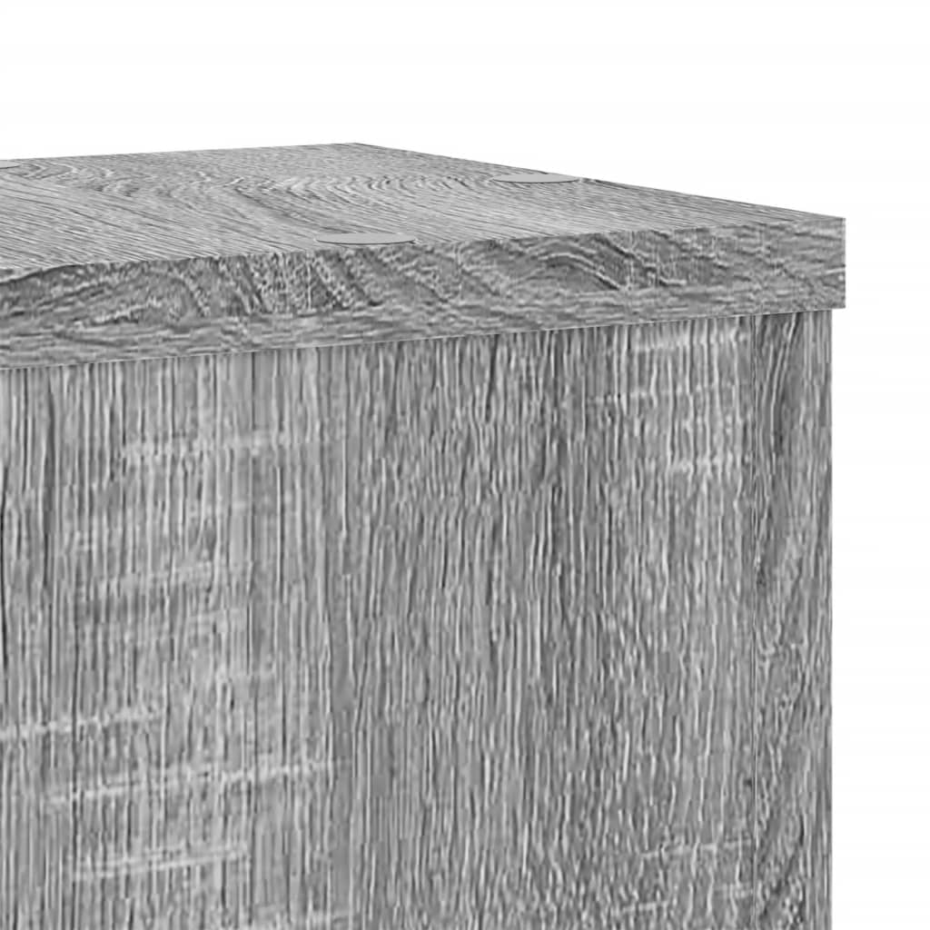 Plantestativer 2 Stk Grå Sonoma 17X17X60 Cm Konstruert Tre