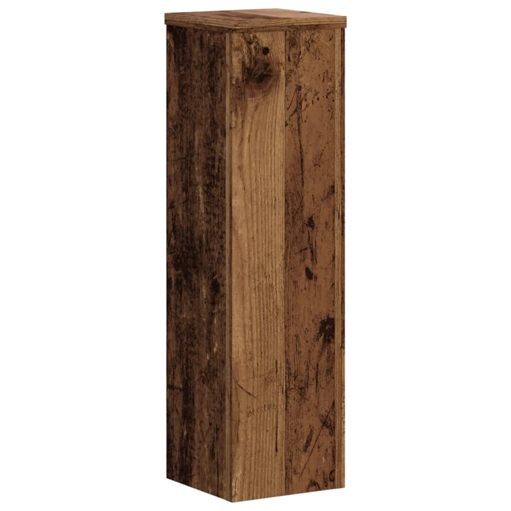 Plantestativer 2 Stk Gammelt Tre 17X17X60 Cm Konstruert Tre