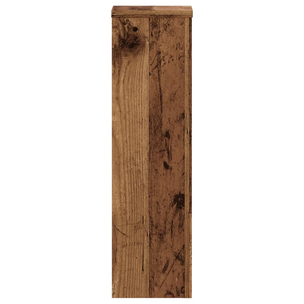 Plantestativer 2 Stk Gammelt Tre 17X17X60 Cm Konstruert Tre