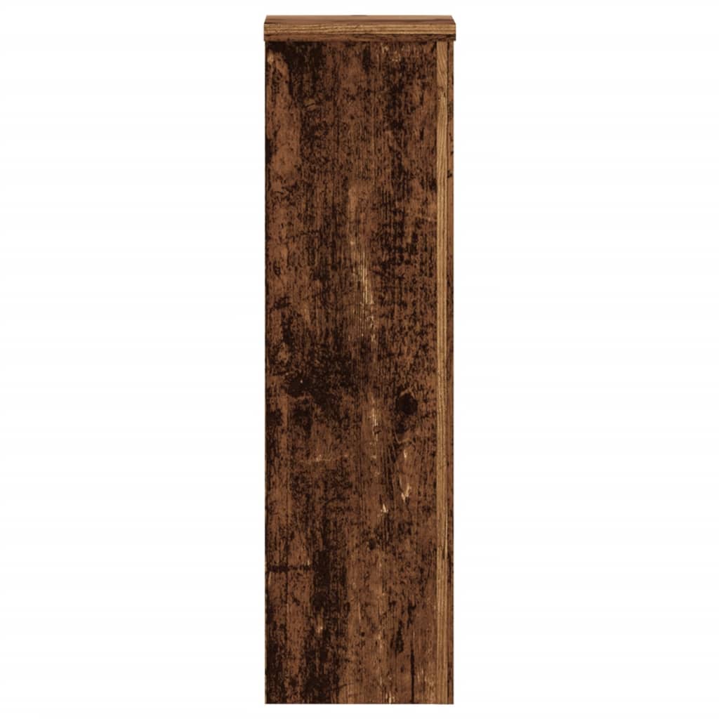 Plantestativer 2 Stk Gammelt Tre 17X17X60 Cm Konstruert Tre