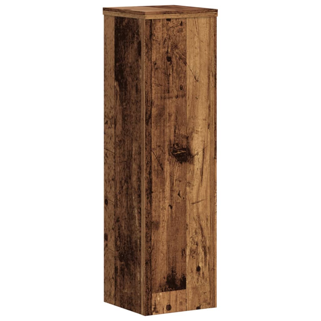 Plantestativer 2 Stk Gammelt Tre 17X17X60 Cm Konstruert Tre