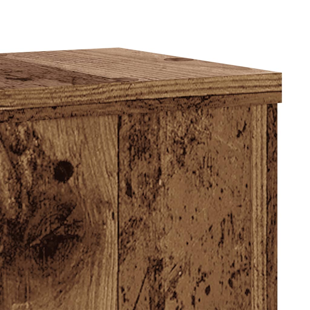 Plantestativer 2 Stk Gammelt Tre 17X17X60 Cm Konstruert Tre