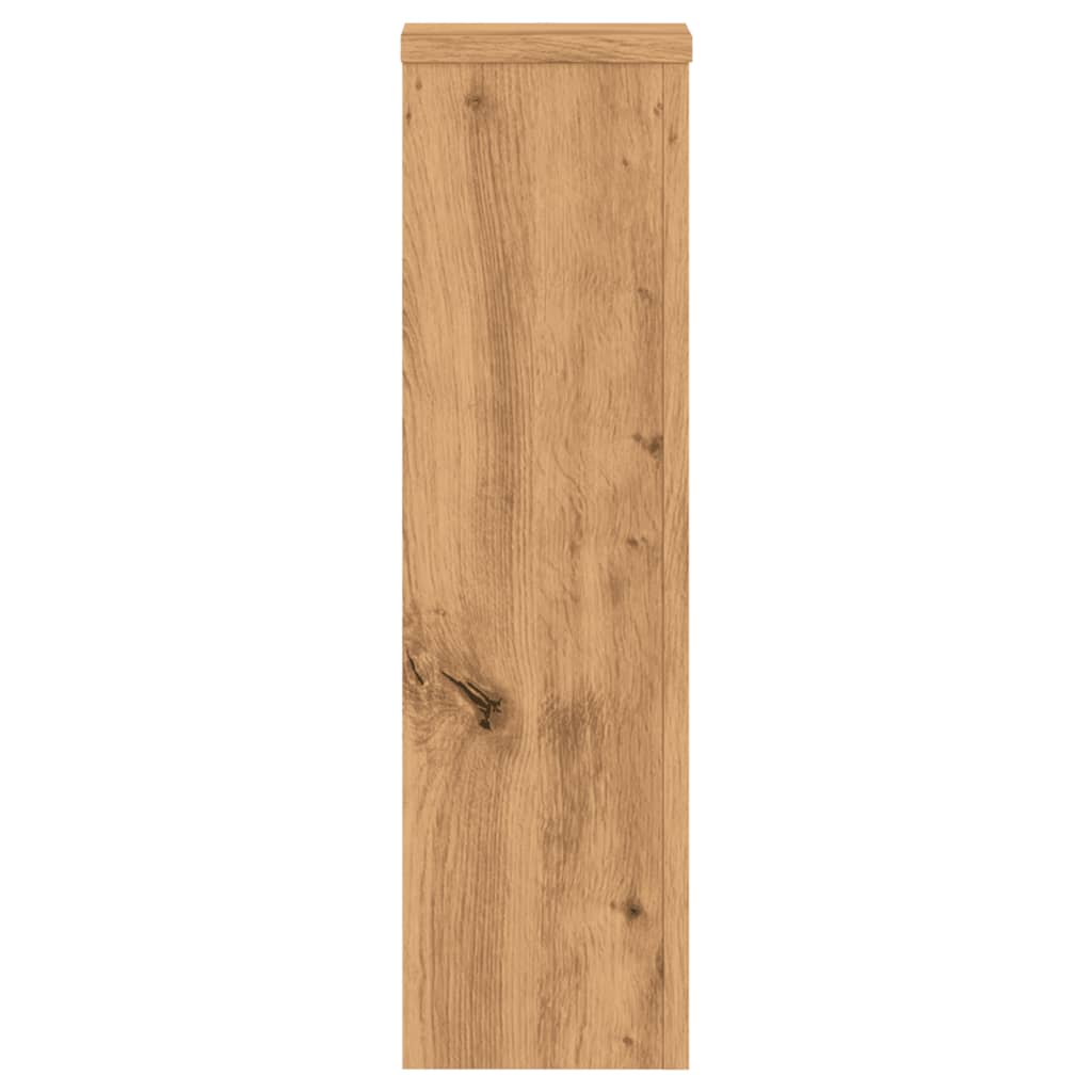 Plantestativer 2 Stk Artisan Eik 17X17X60 Cm Konstruert Tre
