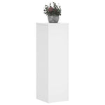 Plantestativer 2 Stk Hvit 25X25X80 Cm Konstruert Tre