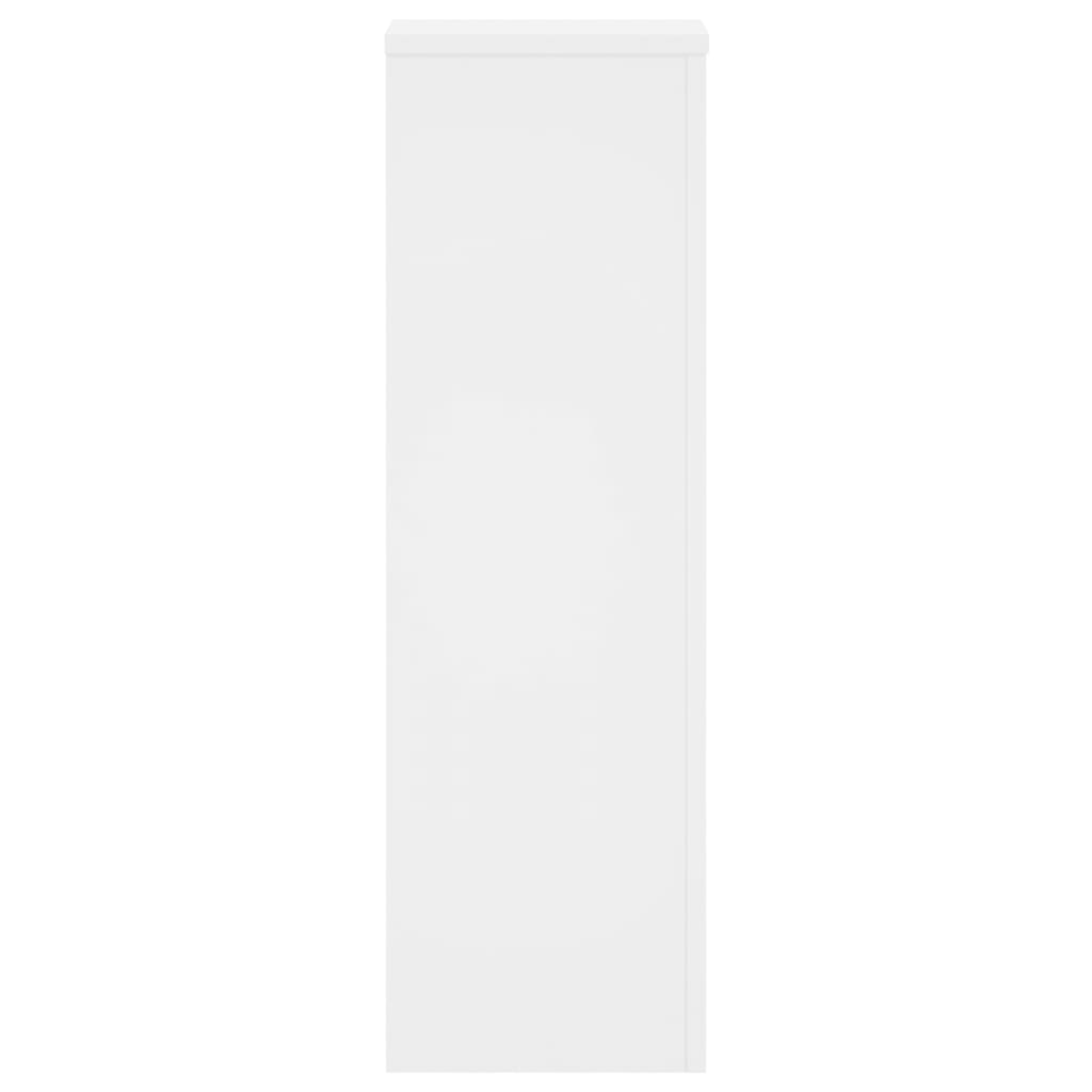 Plantestativer 2 Stk Hvit 25X25X80 Cm Konstruert Tre