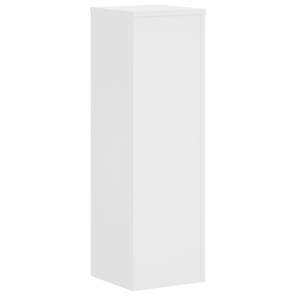 Plantestativer 2 Stk Hvit 25X25X80 Cm Konstruert Tre