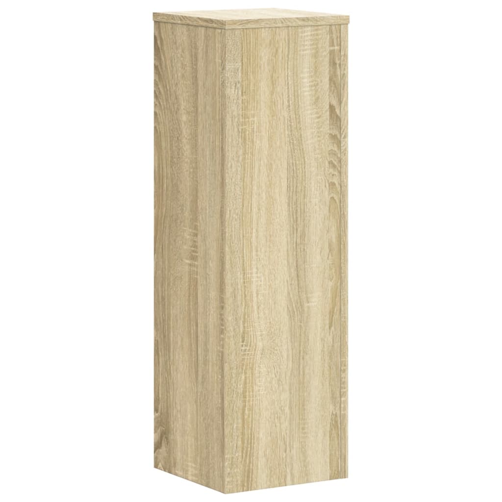Plantestativer 2 Stk Sonoma Eik 25X25X80 Cm Konstruert Tre