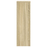 Plantestativer 2 Stk Sonoma Eik 25X25X80 Cm Konstruert Tre