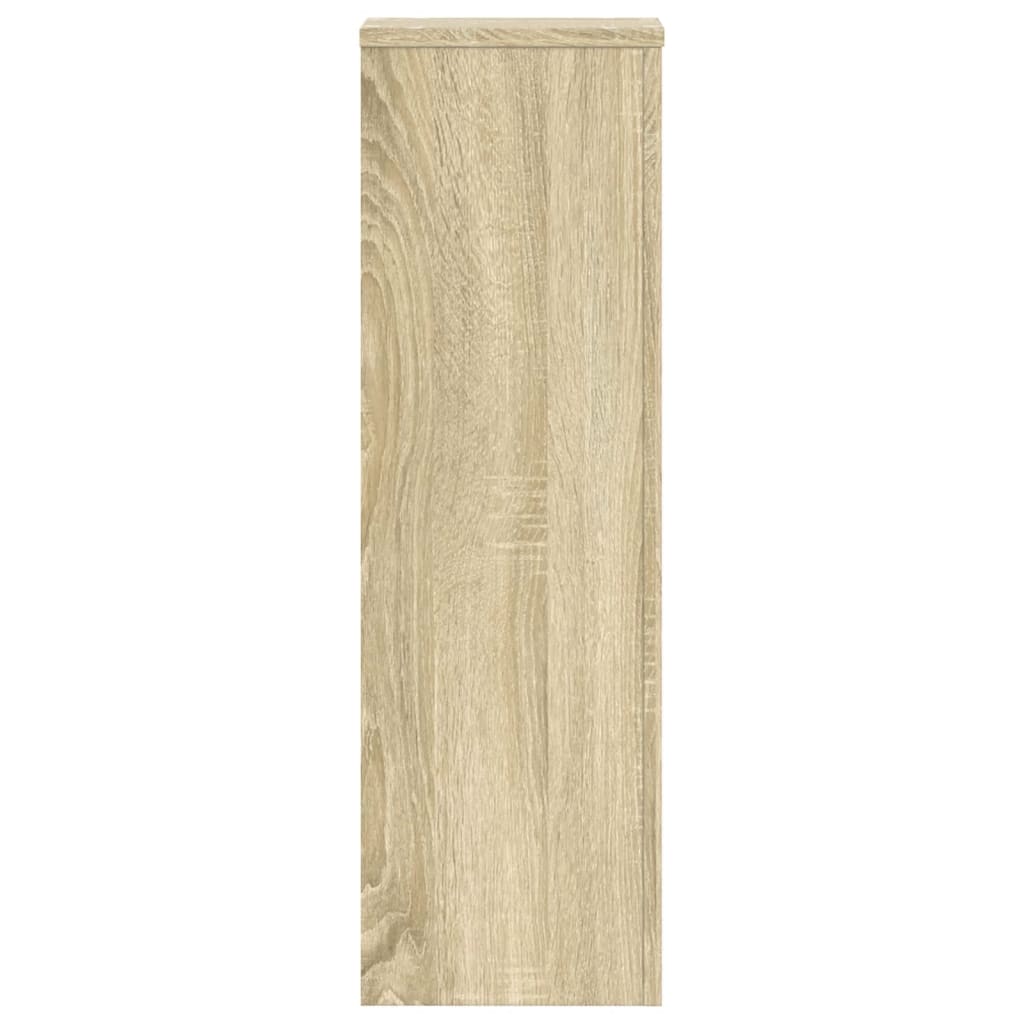 Plantestativer 2 Stk Sonoma Eik 25X25X80 Cm Konstruert Tre