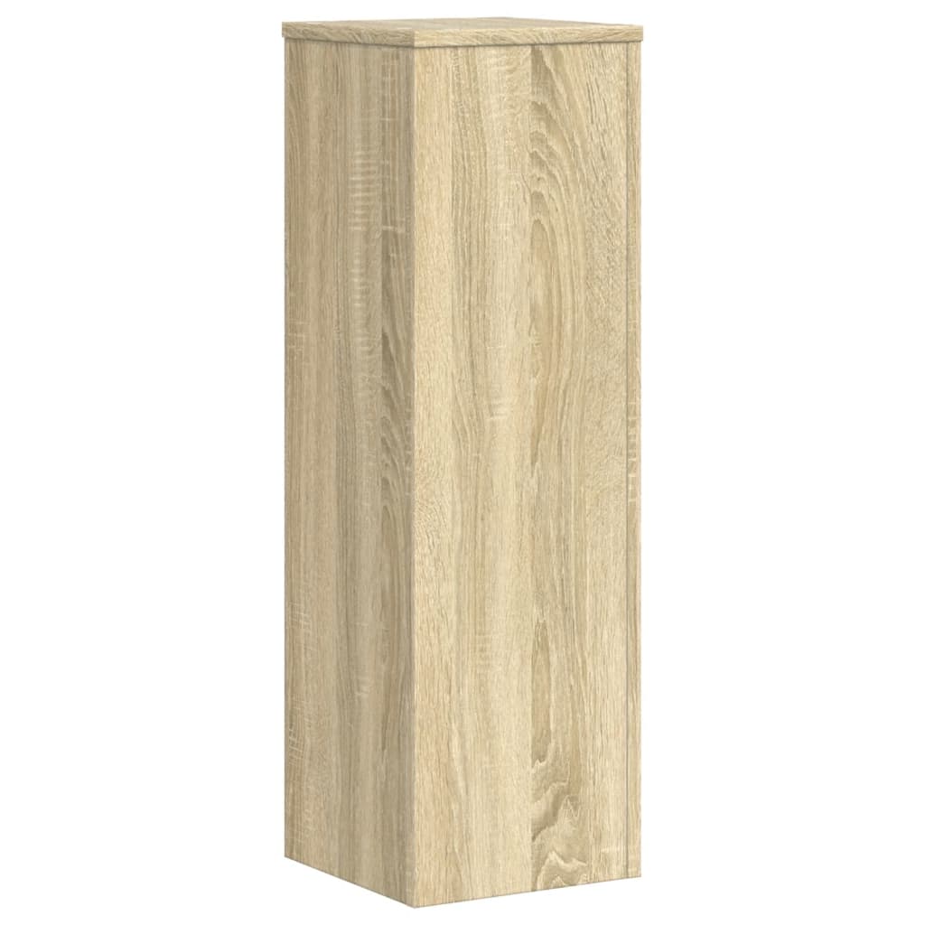 Plantestativer 2 Stk Sonoma Eik 25X25X80 Cm Konstruert Tre