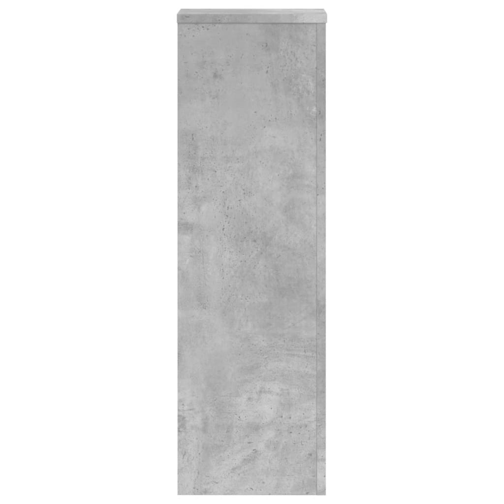 Plantestativer 2 Stk Betonggrå 25X25X80 Cm Konstruert Tre