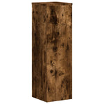 Plantestativer 2 Stk Røkt Eik 25X25X80 Cm Konstruert Tre