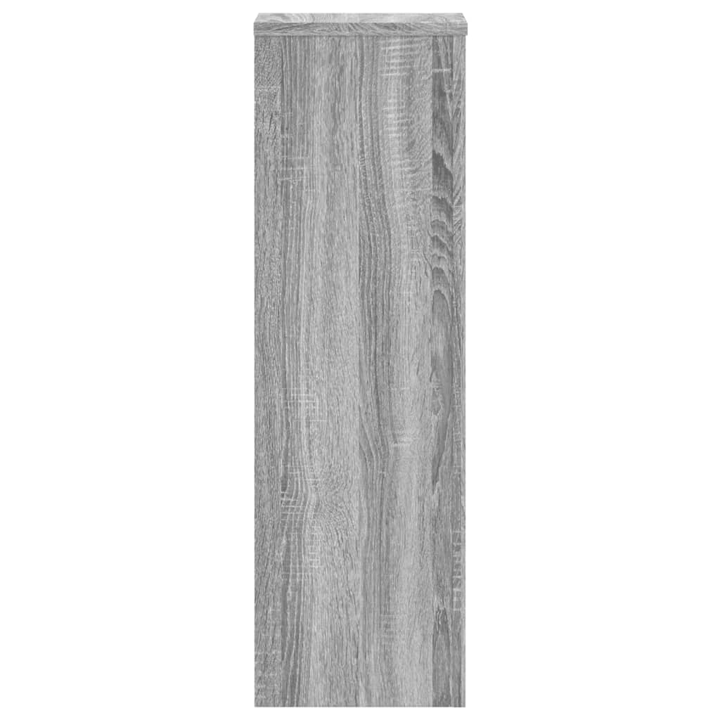 Plantestativer 2 Stk Grå Sonoma 25X25X80 Cm Konstruert Tre