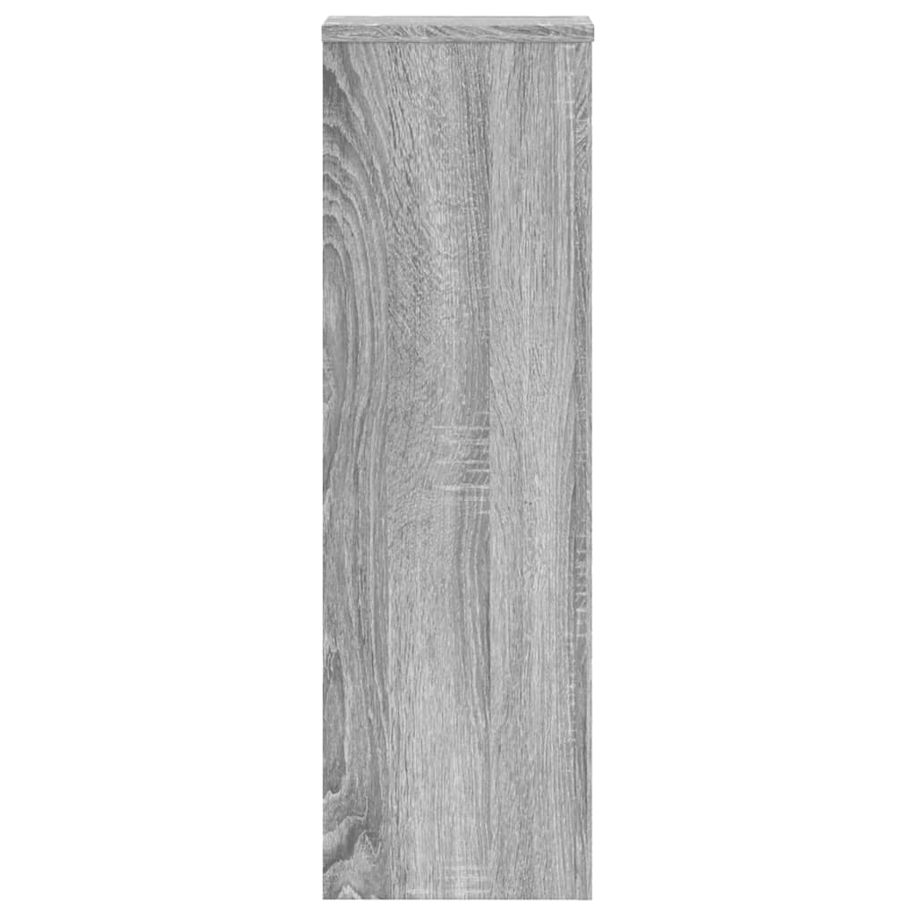Plantestativer 2 Stk Grå Sonoma 25X25X80 Cm Konstruert Tre