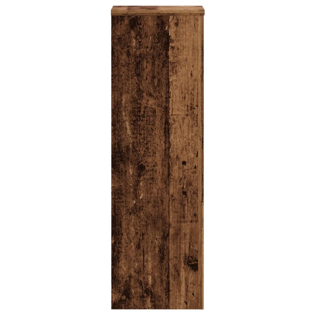 Plantestativer 2 Stk Gammelt Tre 25X25X80 Cm Konstruert Tre