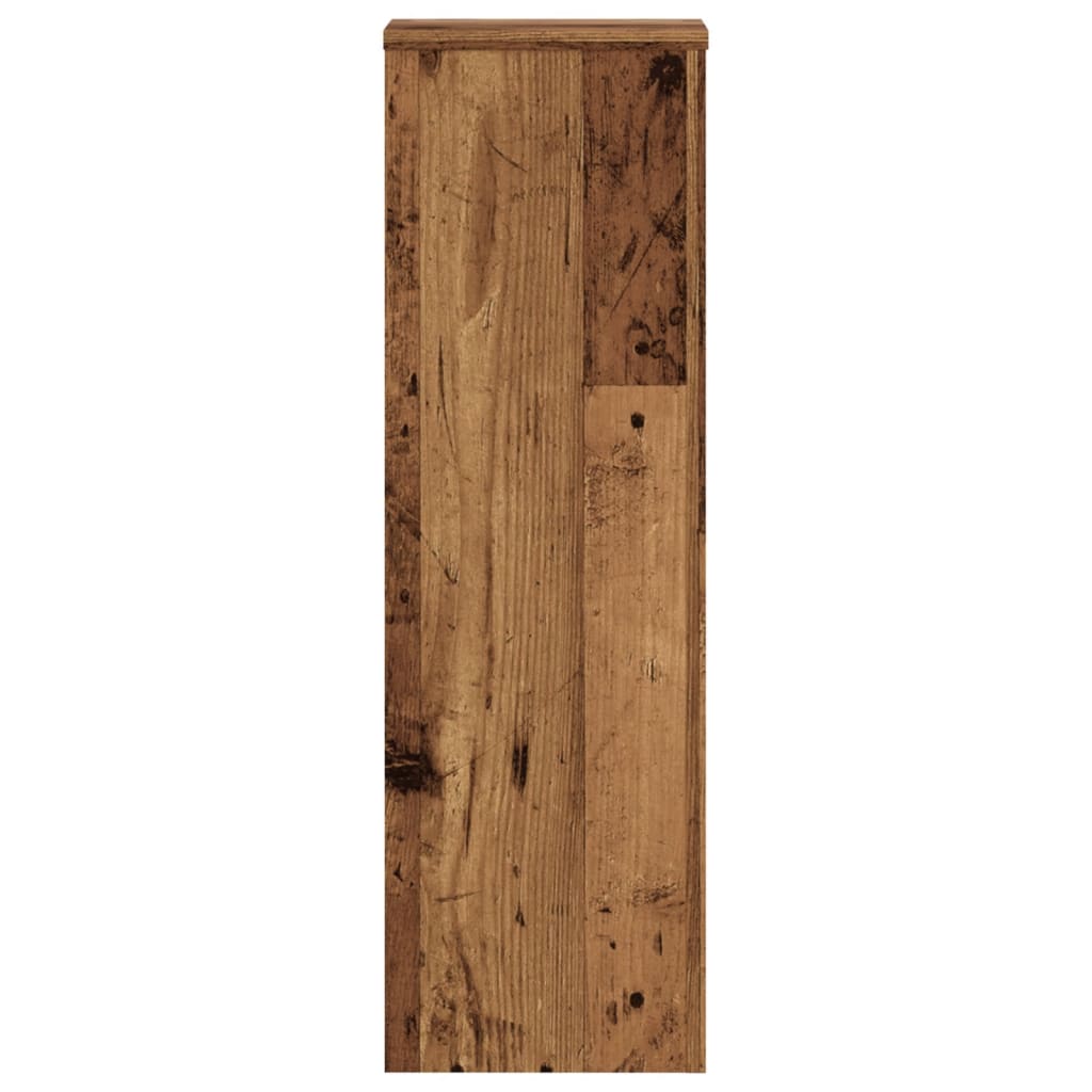 Plantestativer 2 Stk Gammelt Tre 25X25X80 Cm Konstruert Tre