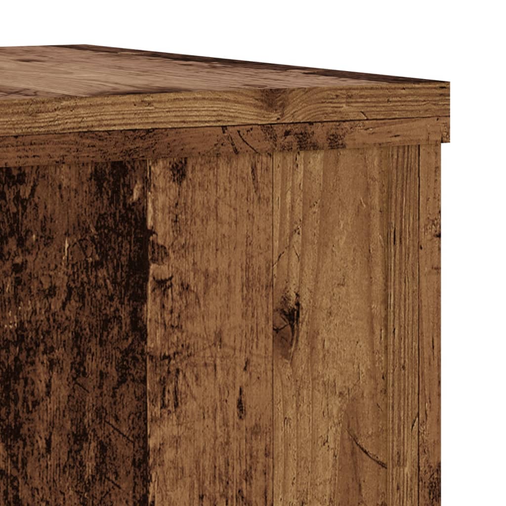 Plantestativer 2 Stk Gammelt Tre 25X25X80 Cm Konstruert Tre