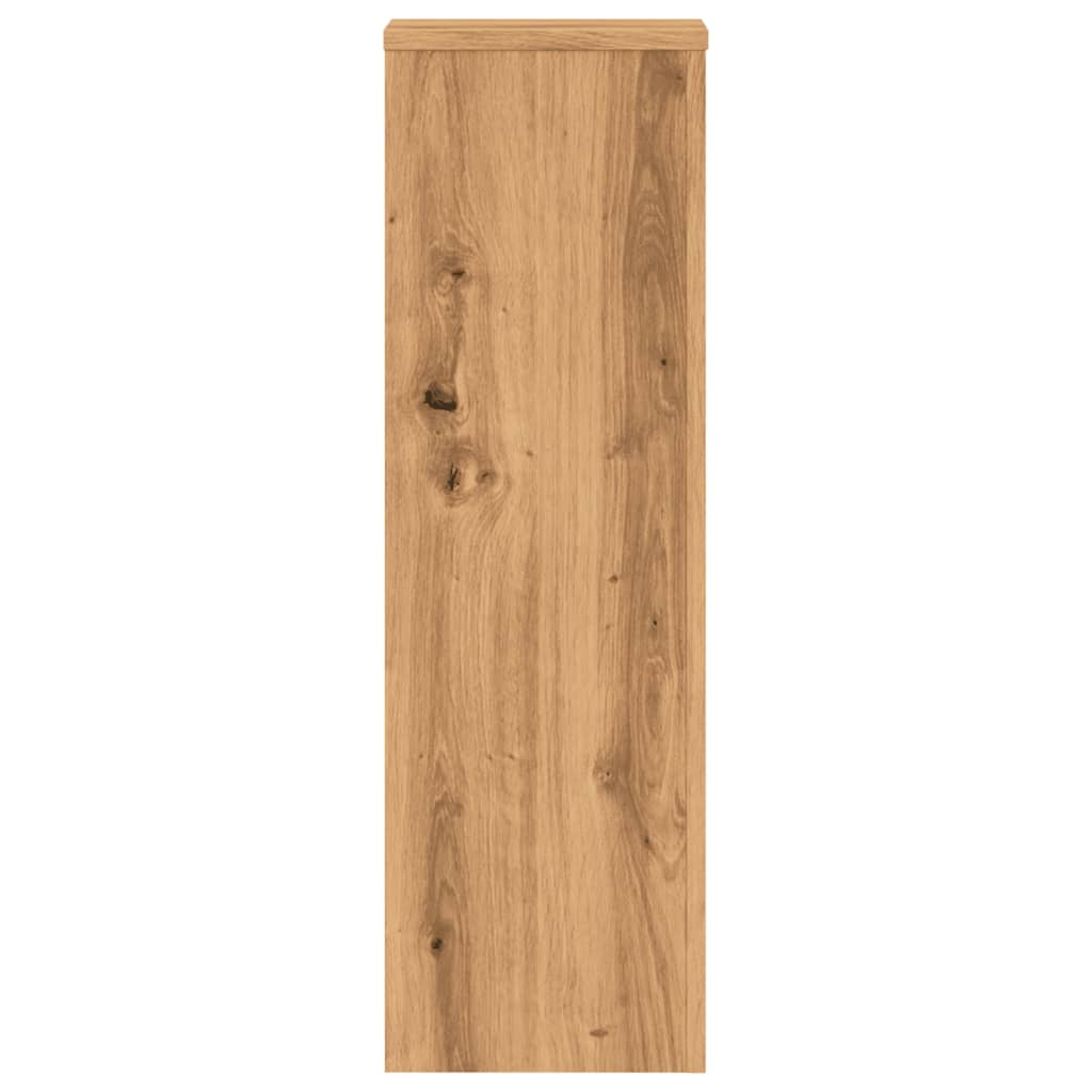 Plantestativer 2 Stk Artisan Eik 25X25X80 Cm Konstruert Tre
