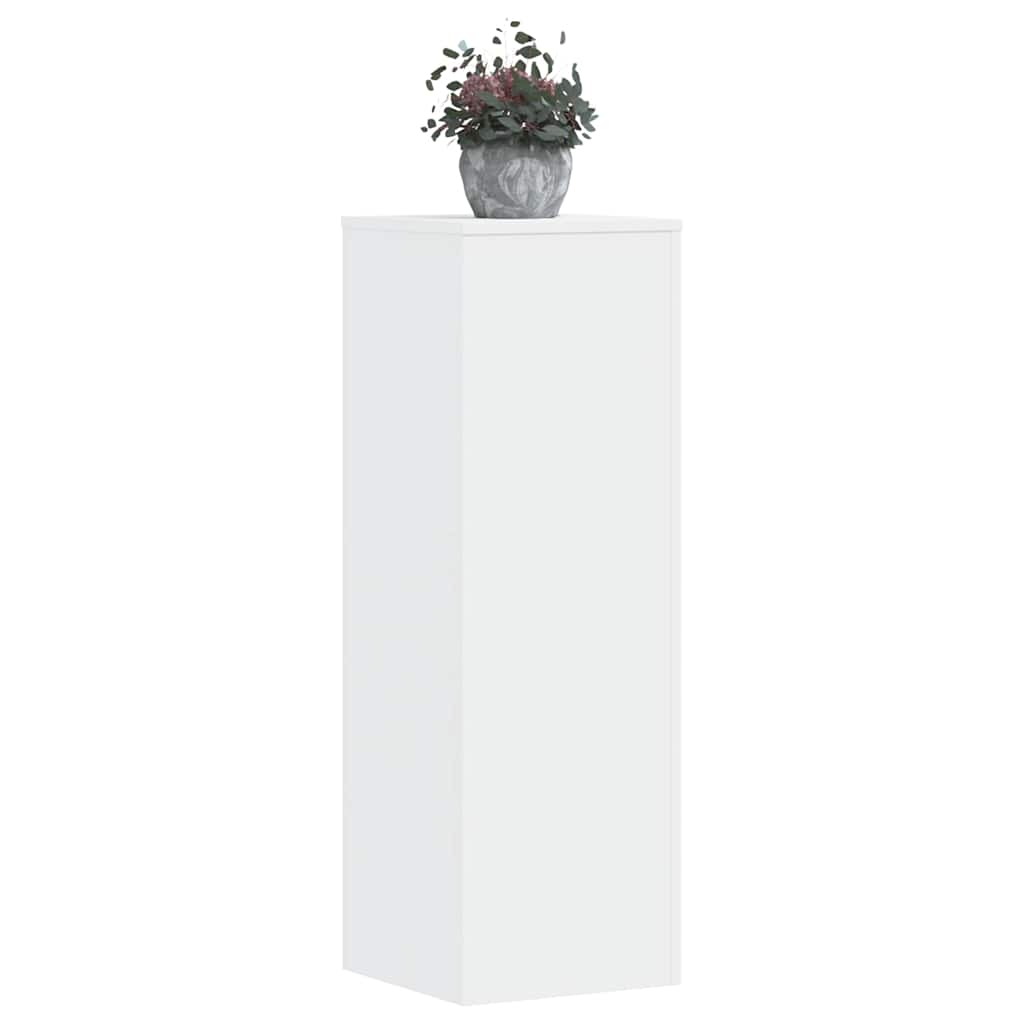 Plantestativ Hvit 33X33X100 Cm Konstruert Tre