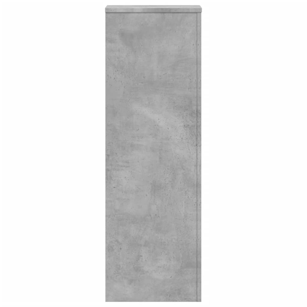 Plantestativ Betonggrå 33X33X100 Cm Konstruert Tre