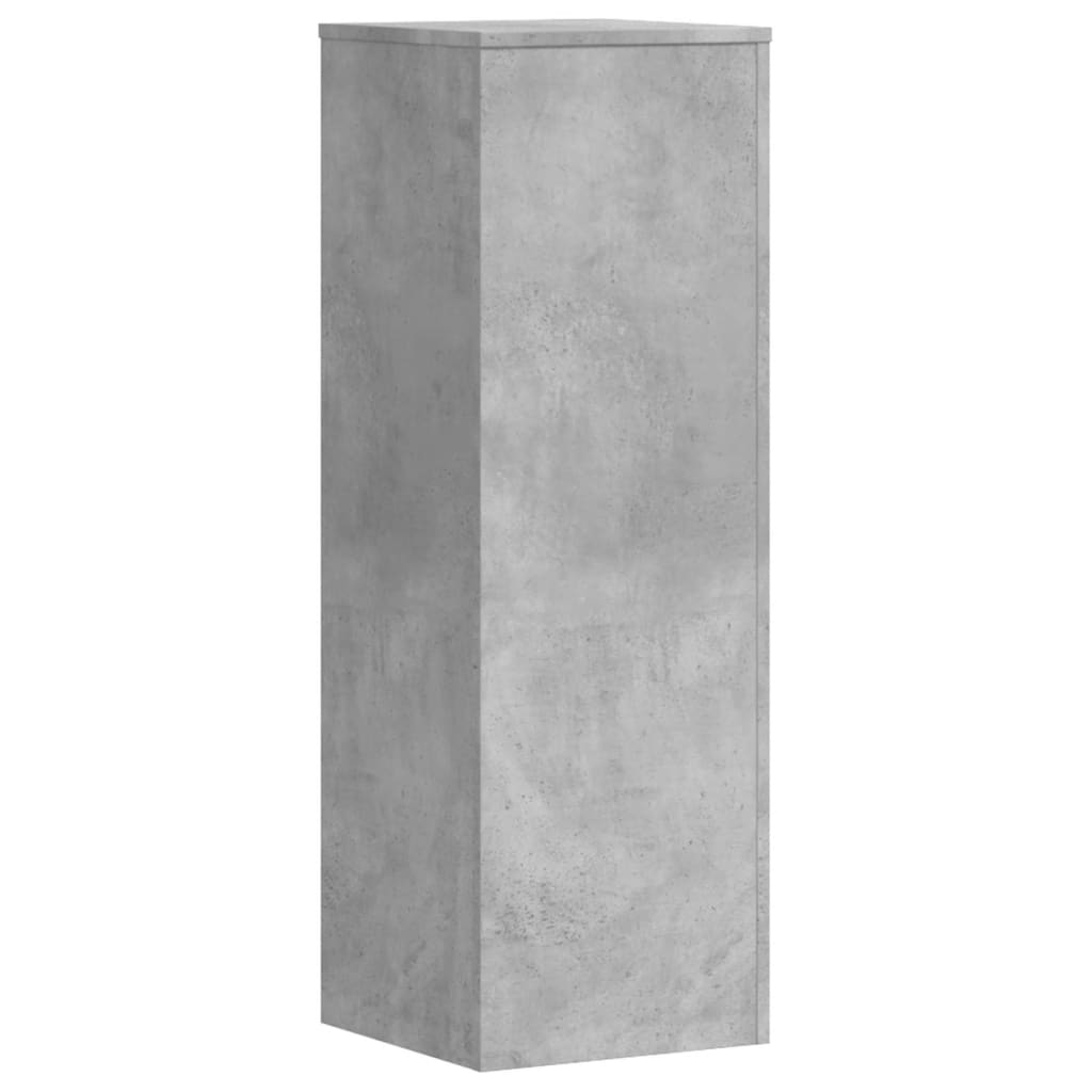 Plantestativ Betonggrå 33X33X100 Cm Konstruert Tre