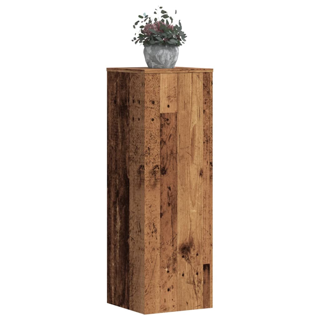 Plantestativ Gammelt Tre 33X33X100 Cm Konstruert Tre