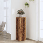 Plantestativ Gammelt Tre 33X33X100 Cm Konstruert Tre