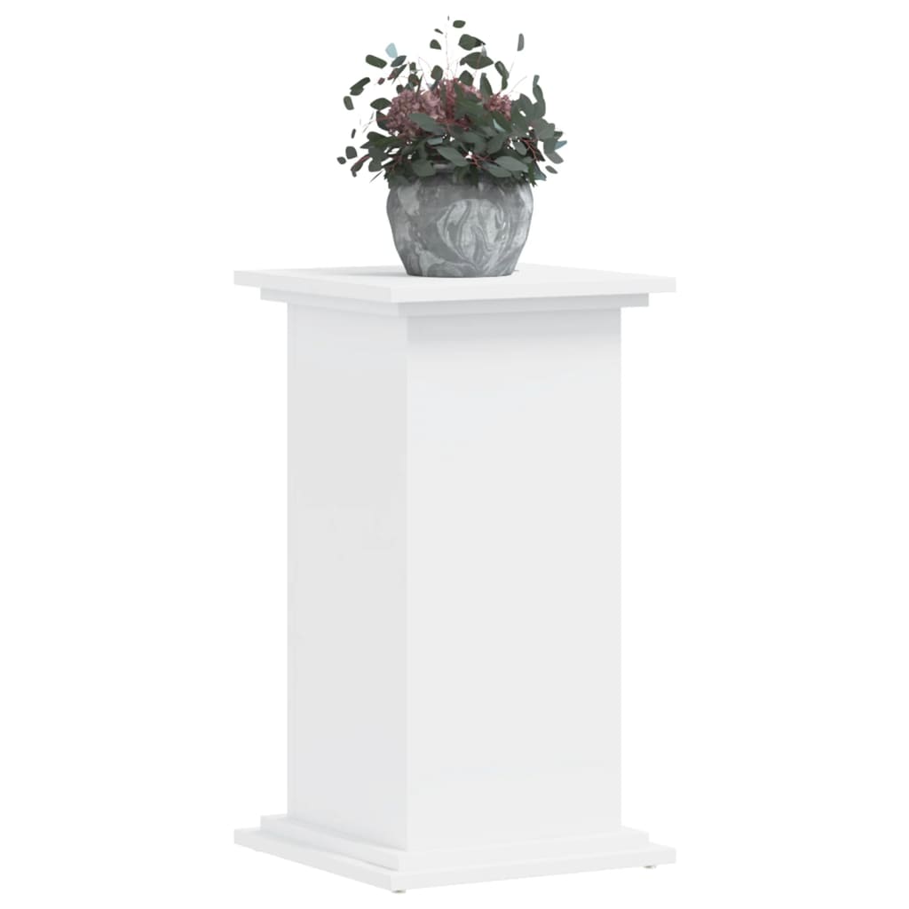 Plantestativ Hvit 33X33X60 Cm Konstruert Tre