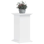 Plantestativ Hvit 33X33X60 Cm Konstruert Tre