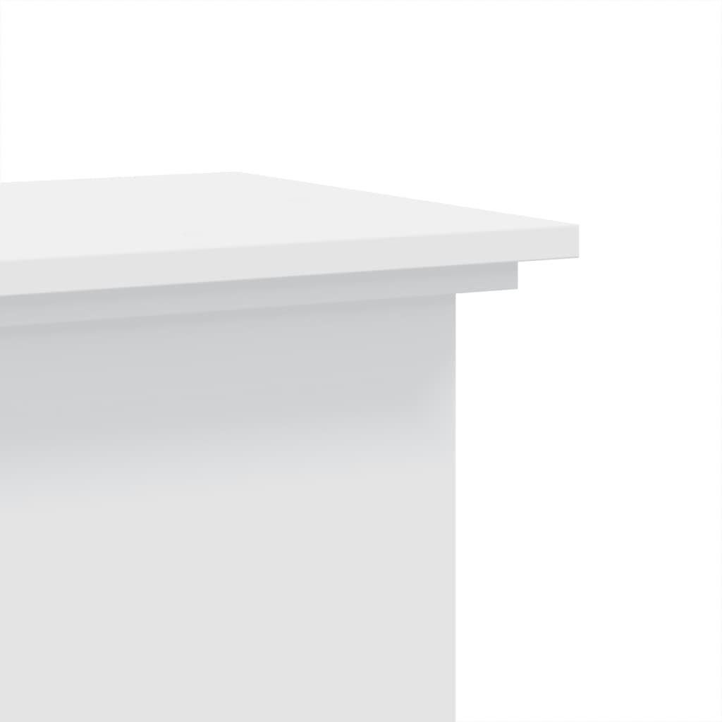 Plantestativ Hvit 33X33X60 Cm Konstruert Tre